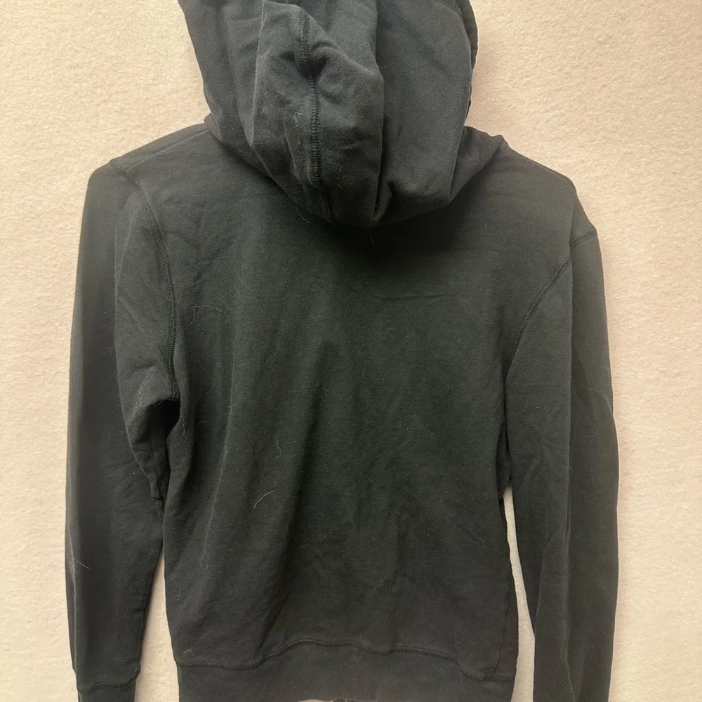Women's Disney Parks Sequin Logo Full Zip Hooded Sweatshirt Black XS Mickey - Picture 8 of 9